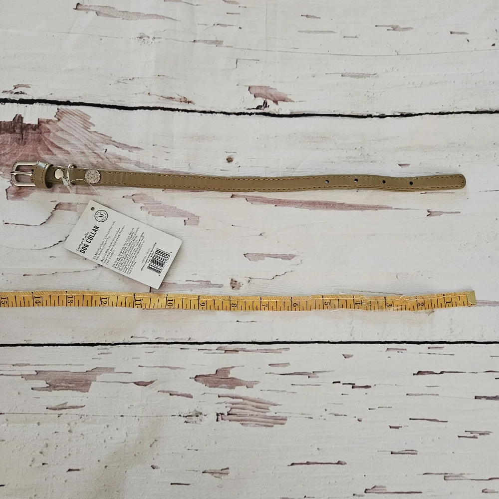 New Martha Stewart Faux Leather Dog Collar